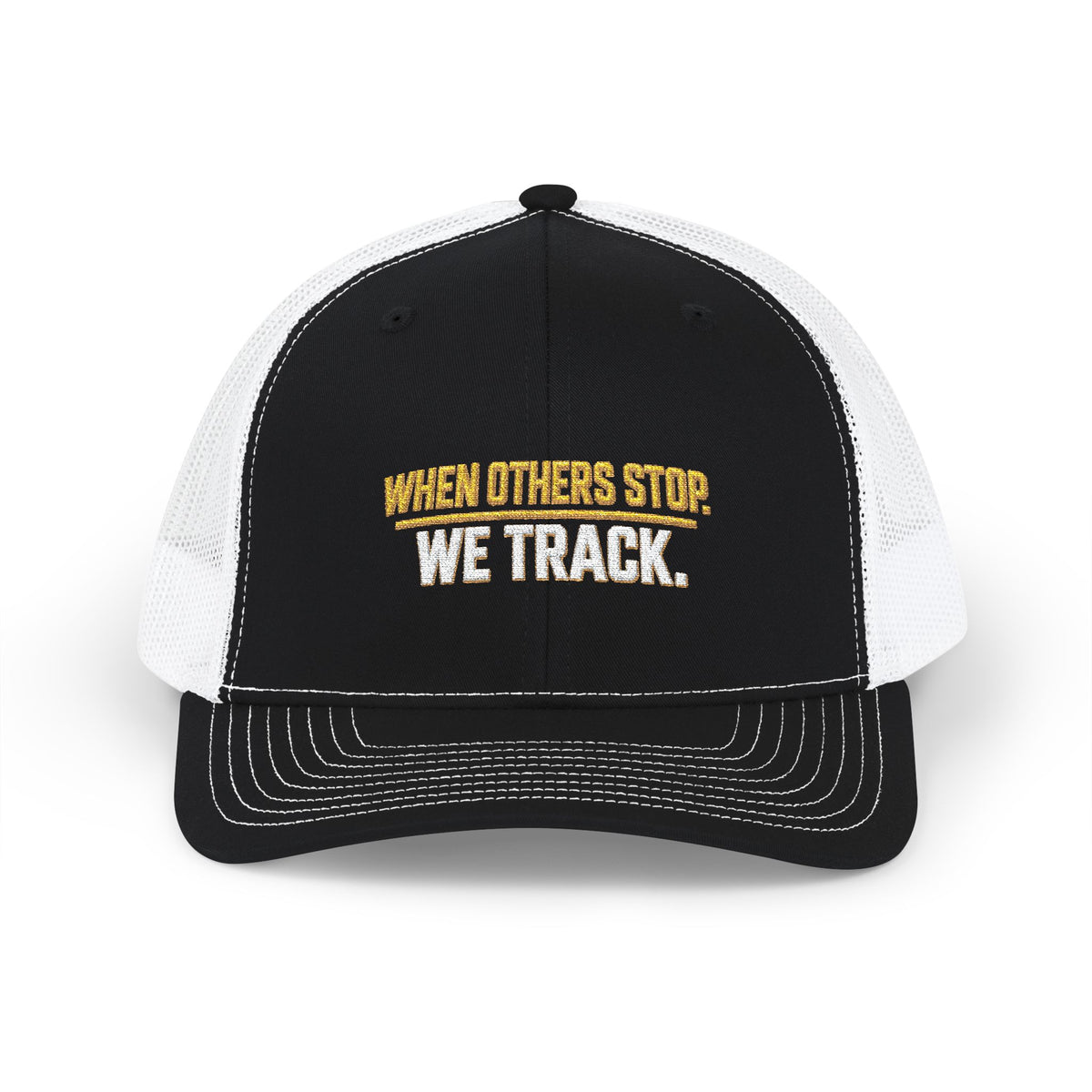 When Others Stop, We Track — Bloodhound Richardson 112 Embroidered Trucker Hat