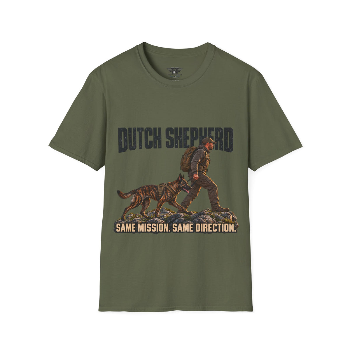 Same Mission. Same Direction. — Dutch Shepherd Working K9 T-Shirt