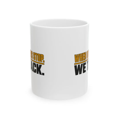 When Others Stop, We Track — Bloodhound Working K9 Mug
