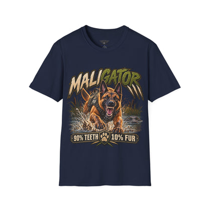 Maligator — 90% Teeth, 10% Fur — Belgian Malinois T-Shirt