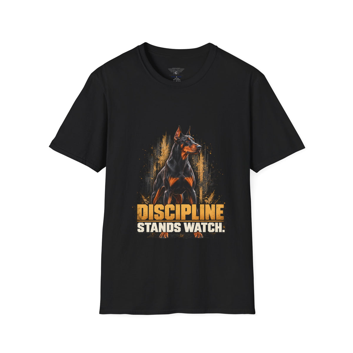 Discipline Stands Watch — Doberman Working K9 T-Shirt