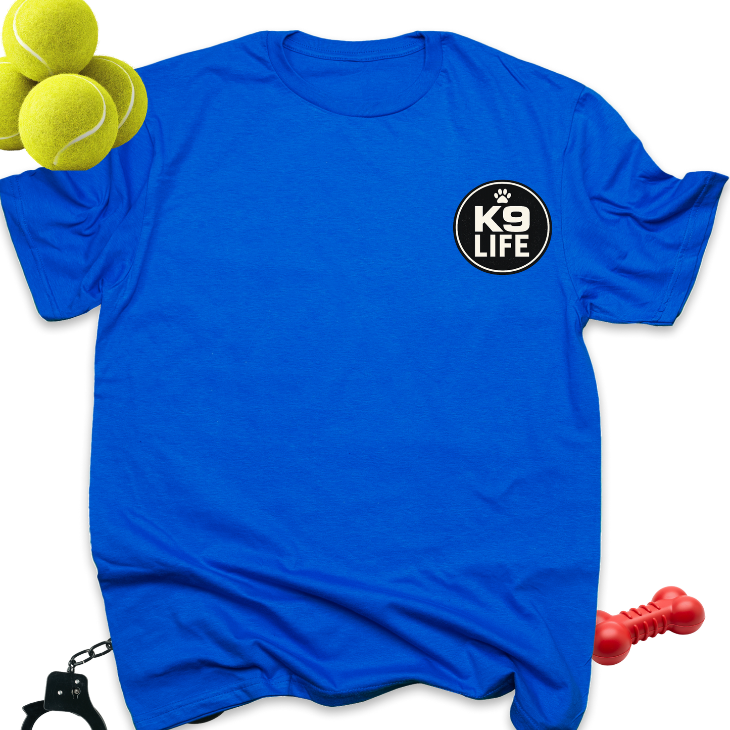 K9 Life Dog Lover T-Shirt — Small Chest Logo Tee for Pet Owners
