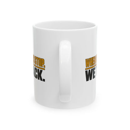 When Others Stop, We Track — Bloodhound Working K9 Mug