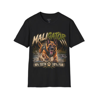 Maligator — 90% Teeth, 10% Fur — Belgian Malinois T-Shirt