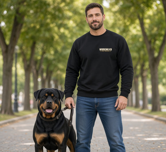 Power Under Control — Rottweiler Working K9 Crewneck Sweatshirt